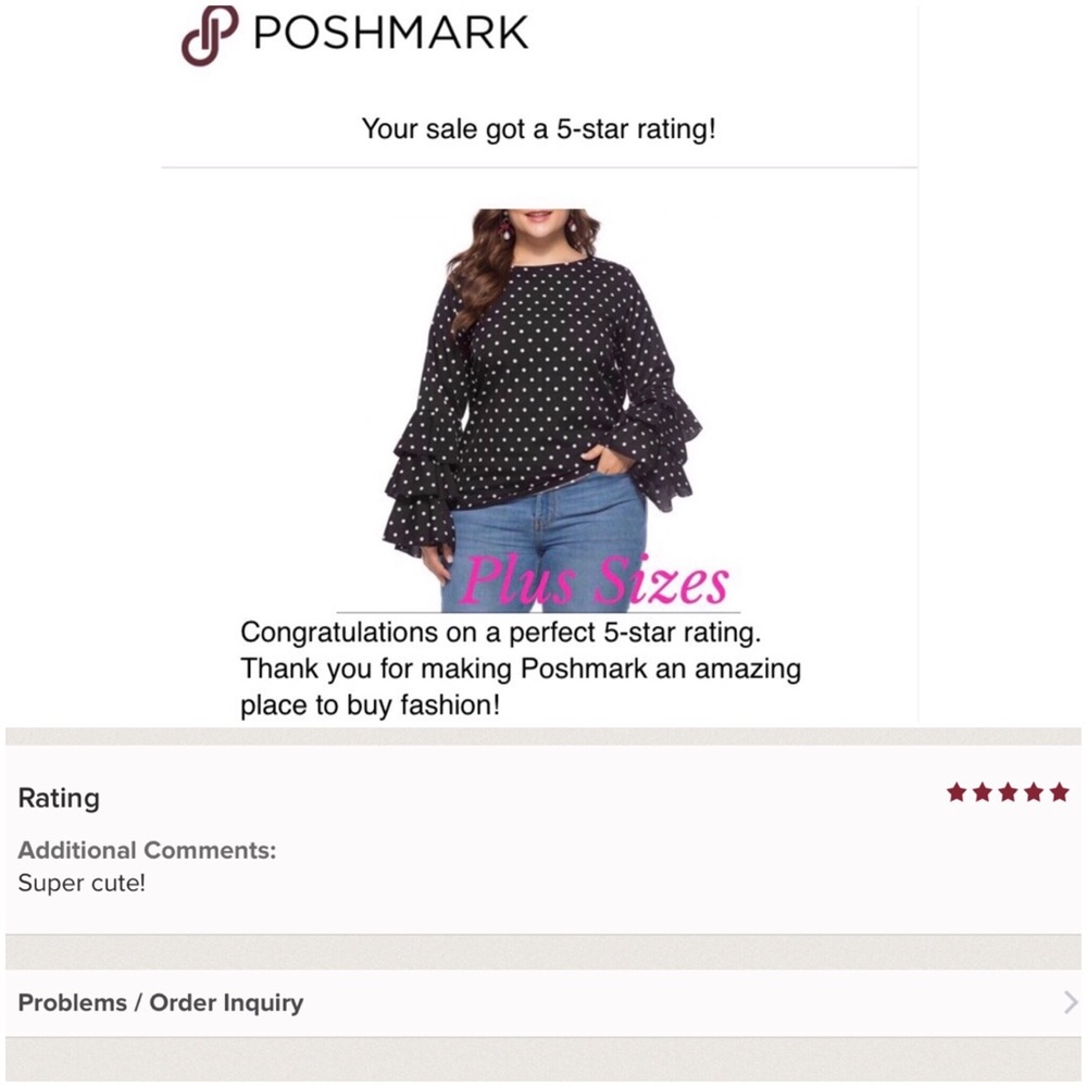 ✨HP✨ Plus Size Polkadot Top - 5 ⭐️ Rated! - Picture 8 of 8
